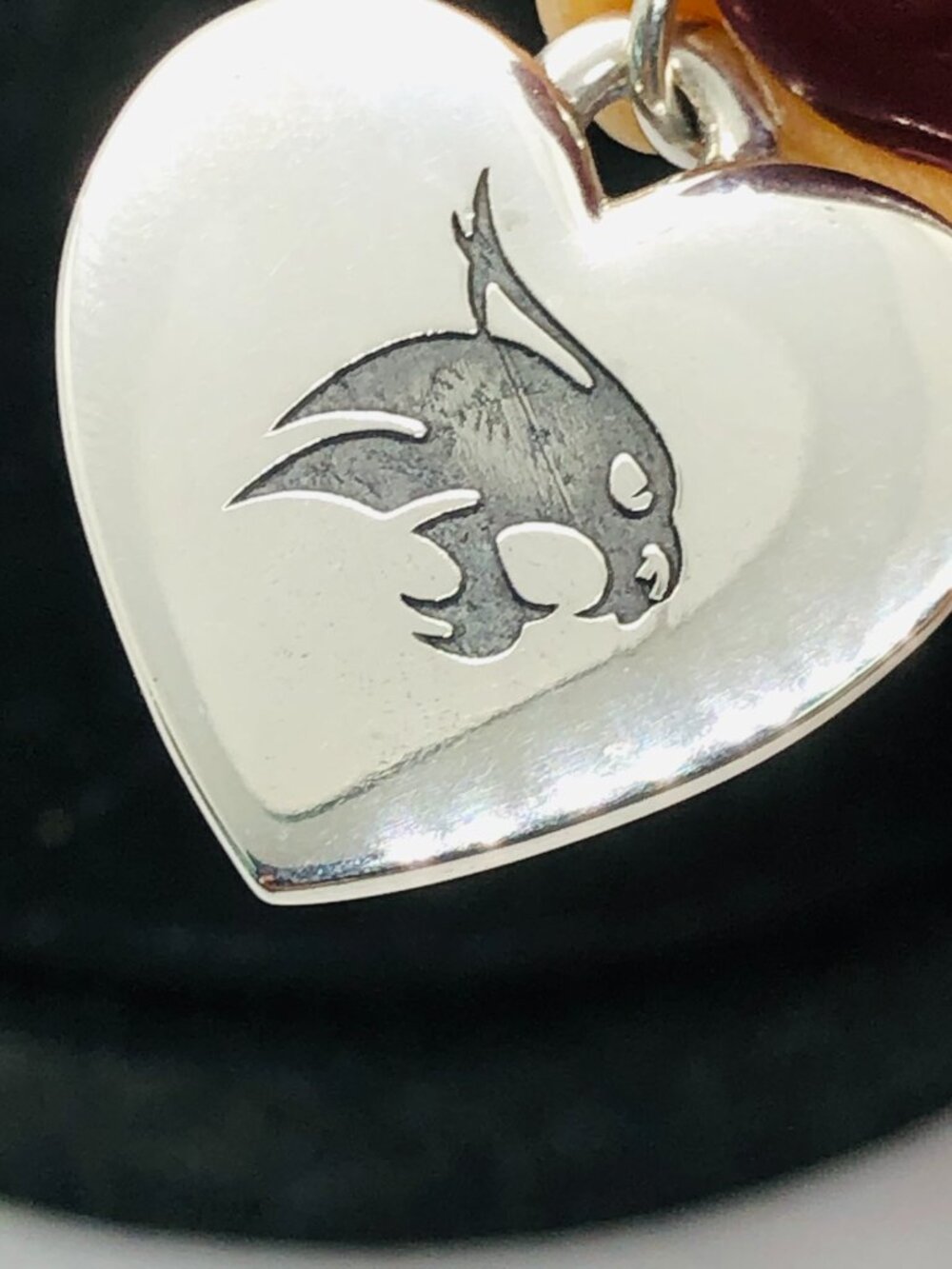 James Avery Texas State University Classic Heart Charm